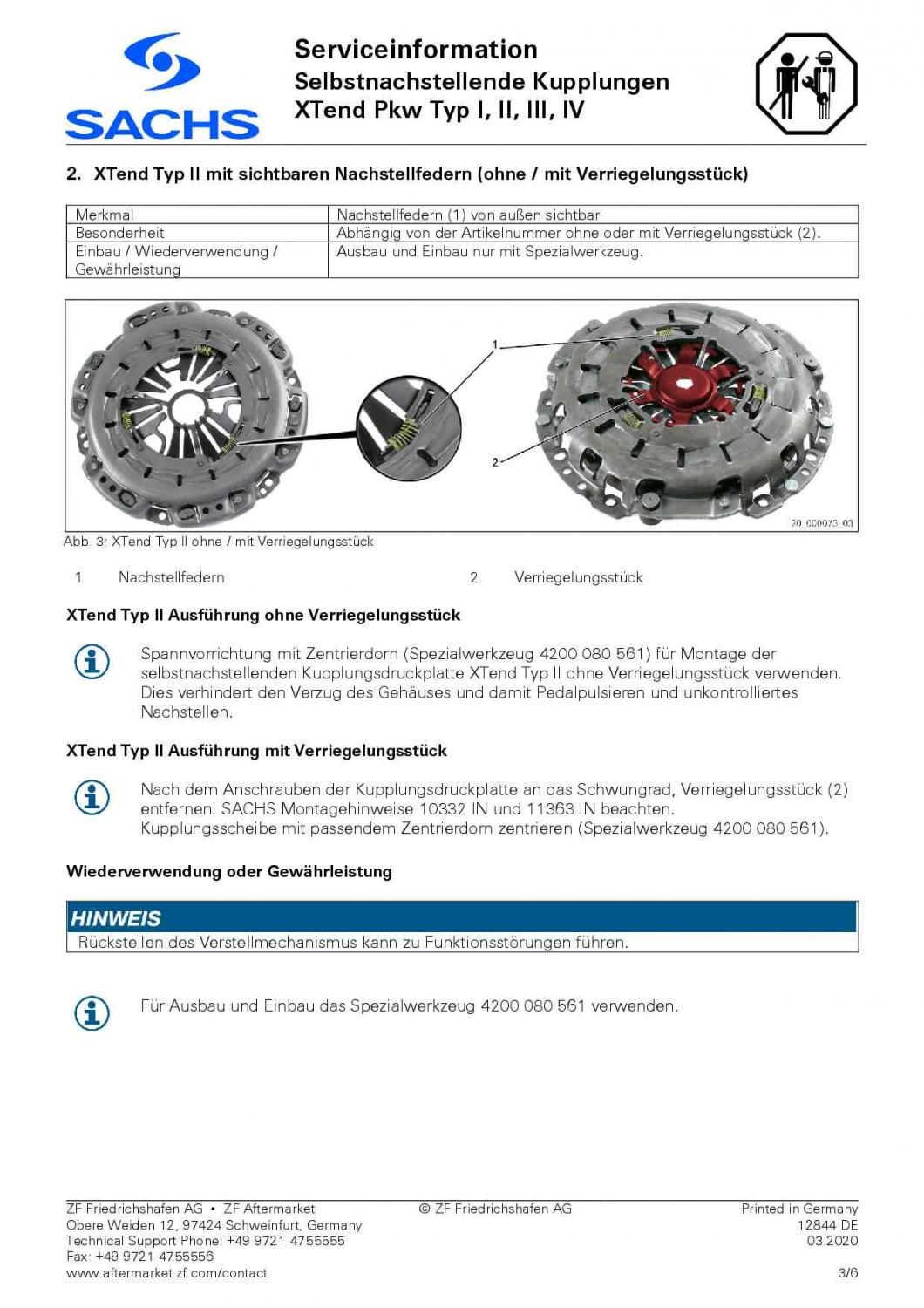Sachs Kupplung Kupplungssatz für Ford Focus I 1.8 DI + Turbo 3000 844 101