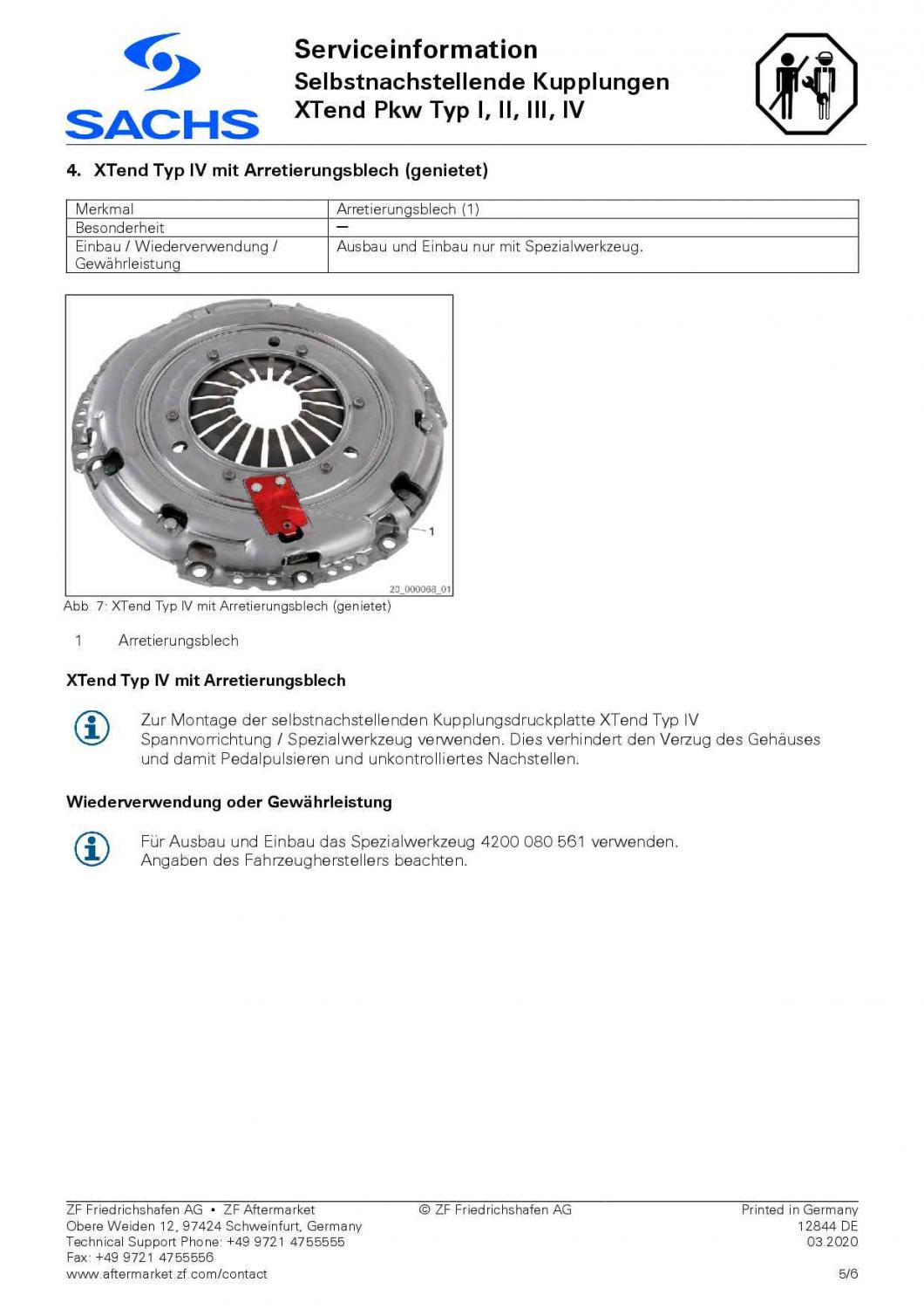 Sachs Kupplungssatz für Ford Focus II C-Max Galaxy S-Max 1.8 TDCi 2290 601 013