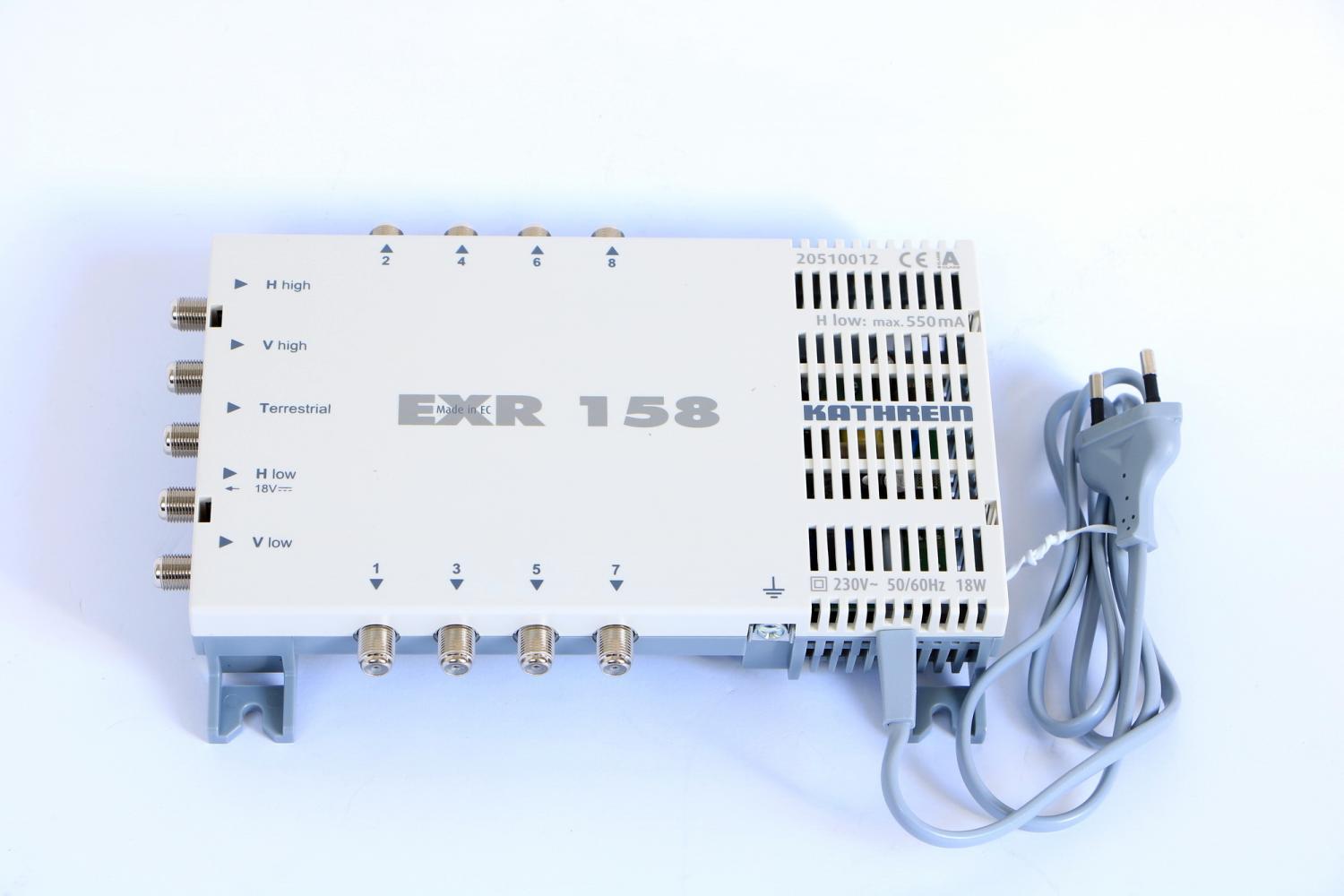 Kathrein EXR 158 Multischalter 5/8 DVB-S2 T2 LNB SAT Satellit Verteiler 20510012 B-Ware