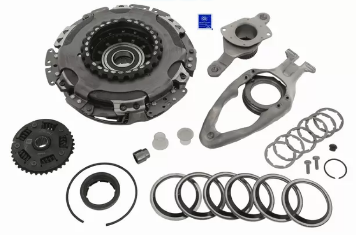 Sachs DCT Kupplungssatz für Audi A1 A3 Q2 Seat Leon Skoda VW Golf VII Polo T-Roc Touran 1.5 TSI 3000 413 012