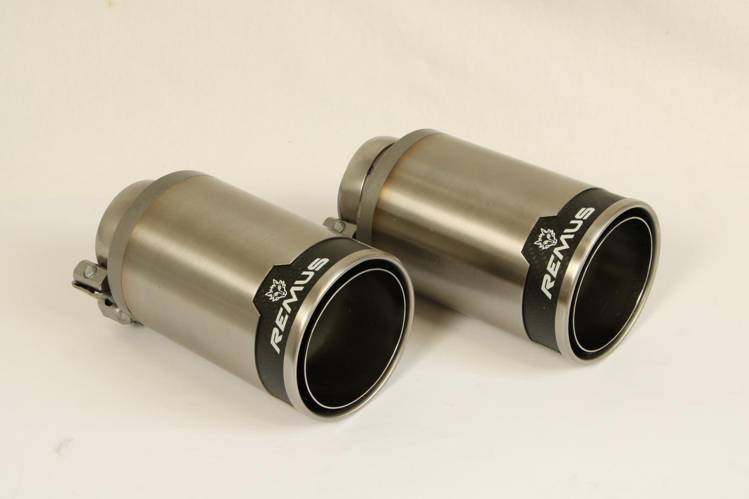 Remus Endrohr Set 2x Endrohre Auspuffblende für Sportauspuff 0026 98C