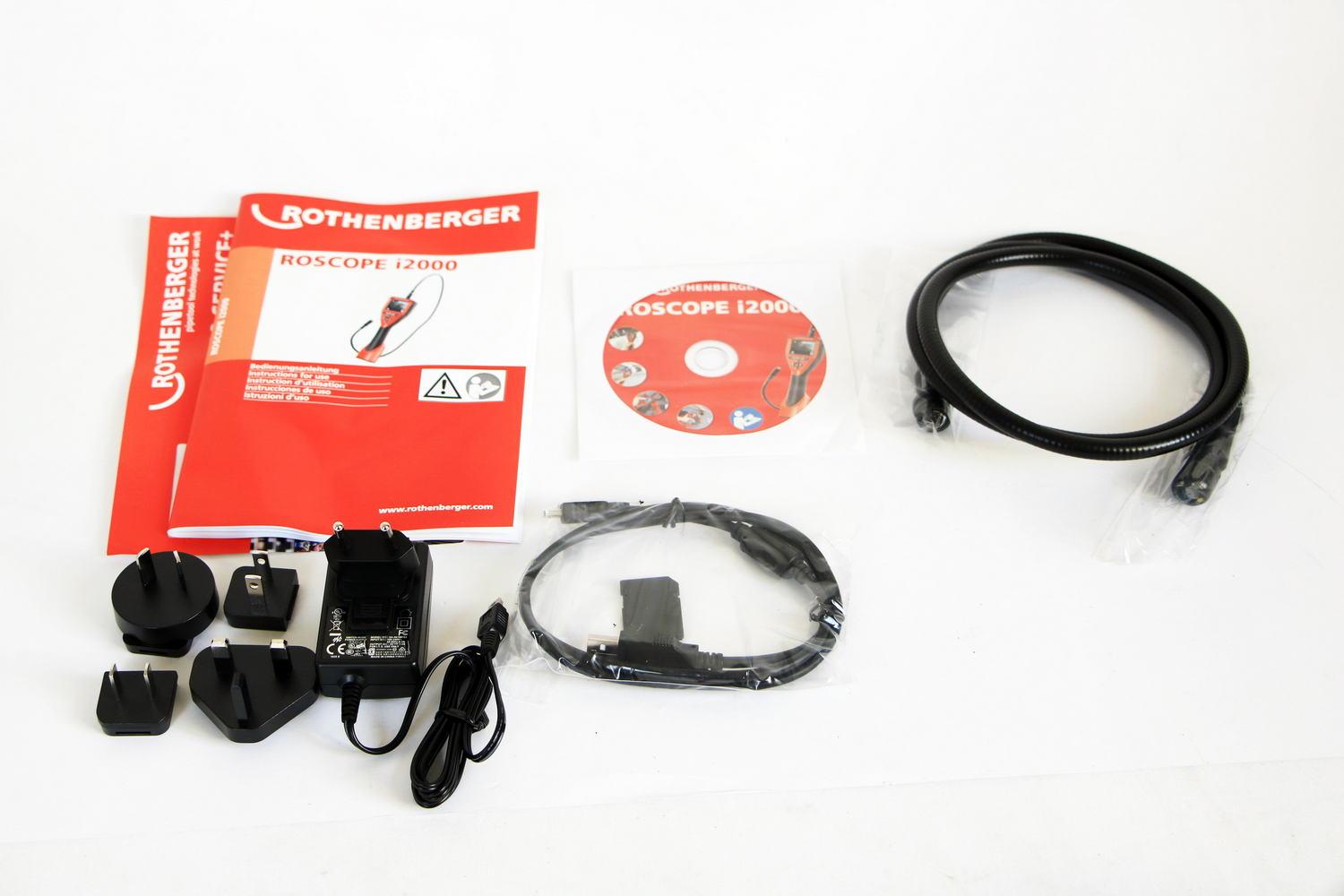 Rothenberger Roscope I2000+Modul TEC+Koffer Rohr-Inspektions-Kamera 1500000696
