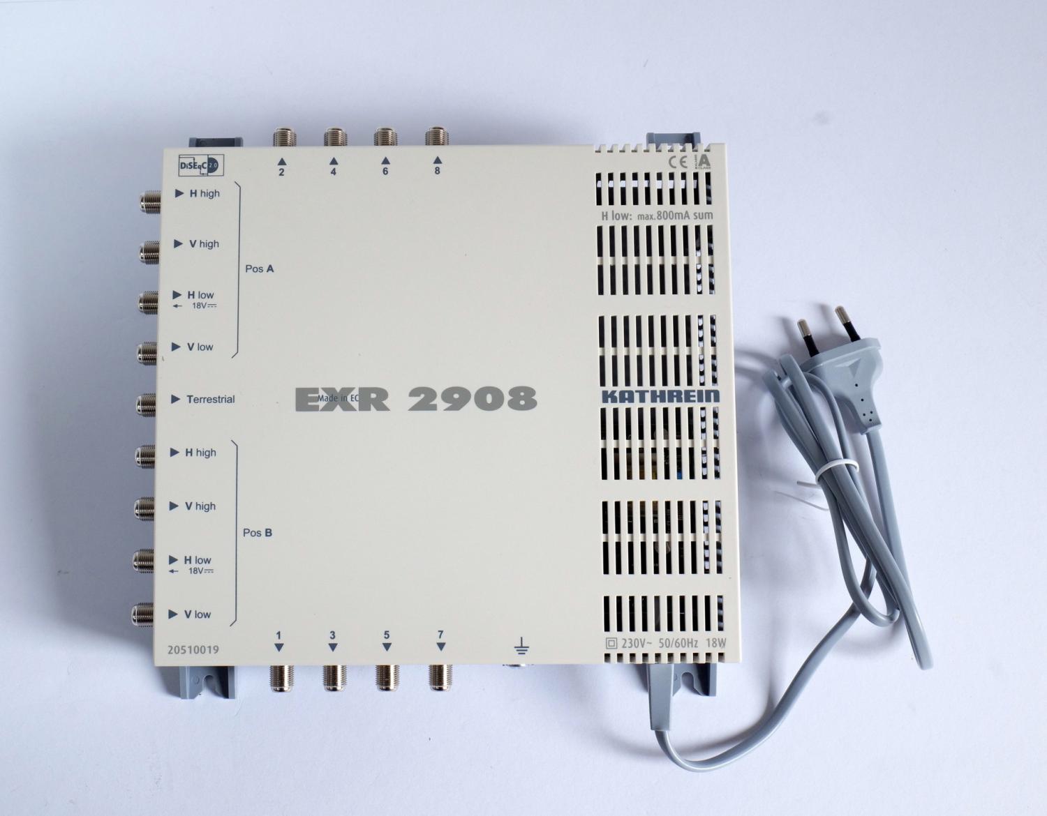 Kathrein EXR 2908 EXR2908 Multischalter 9/8 DVB-S2 T2 LNB SAT Satellit Verteiler 20510019