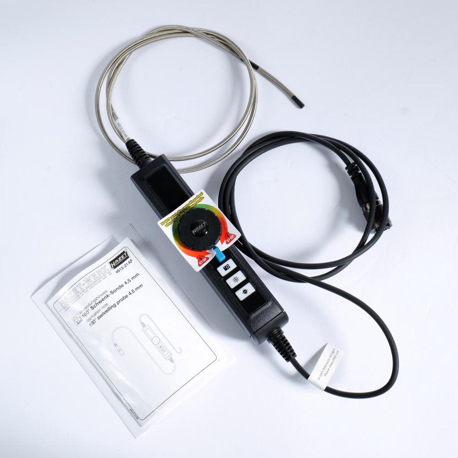 Hazet 4812-21AF 180 Grad Schwenk Sonde mit Kamera 4,5 mm für Endoskop 4812-21