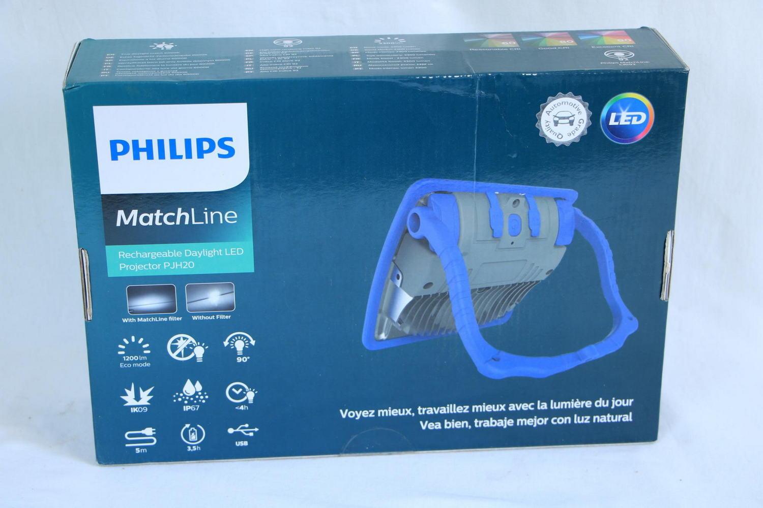 Philips PJH20 MatchLine Akku LED Tageslicht Farbprüf-Arbeitsleuchte 2300 lm IP67