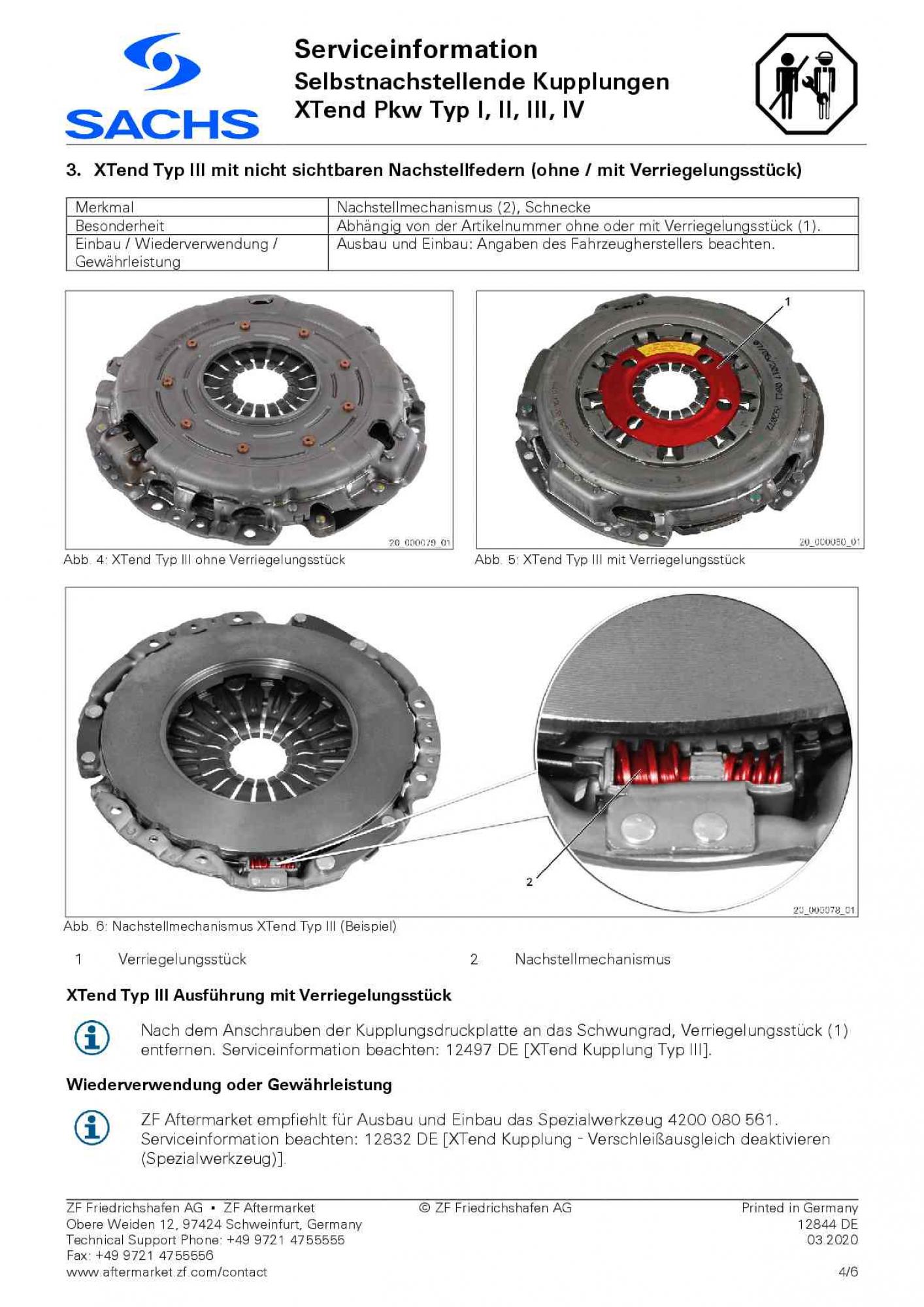 Sachs Kupplungssatz für Ford Focus II C-Max Galaxy S-Max 1.8 TDCi 2290 601 013