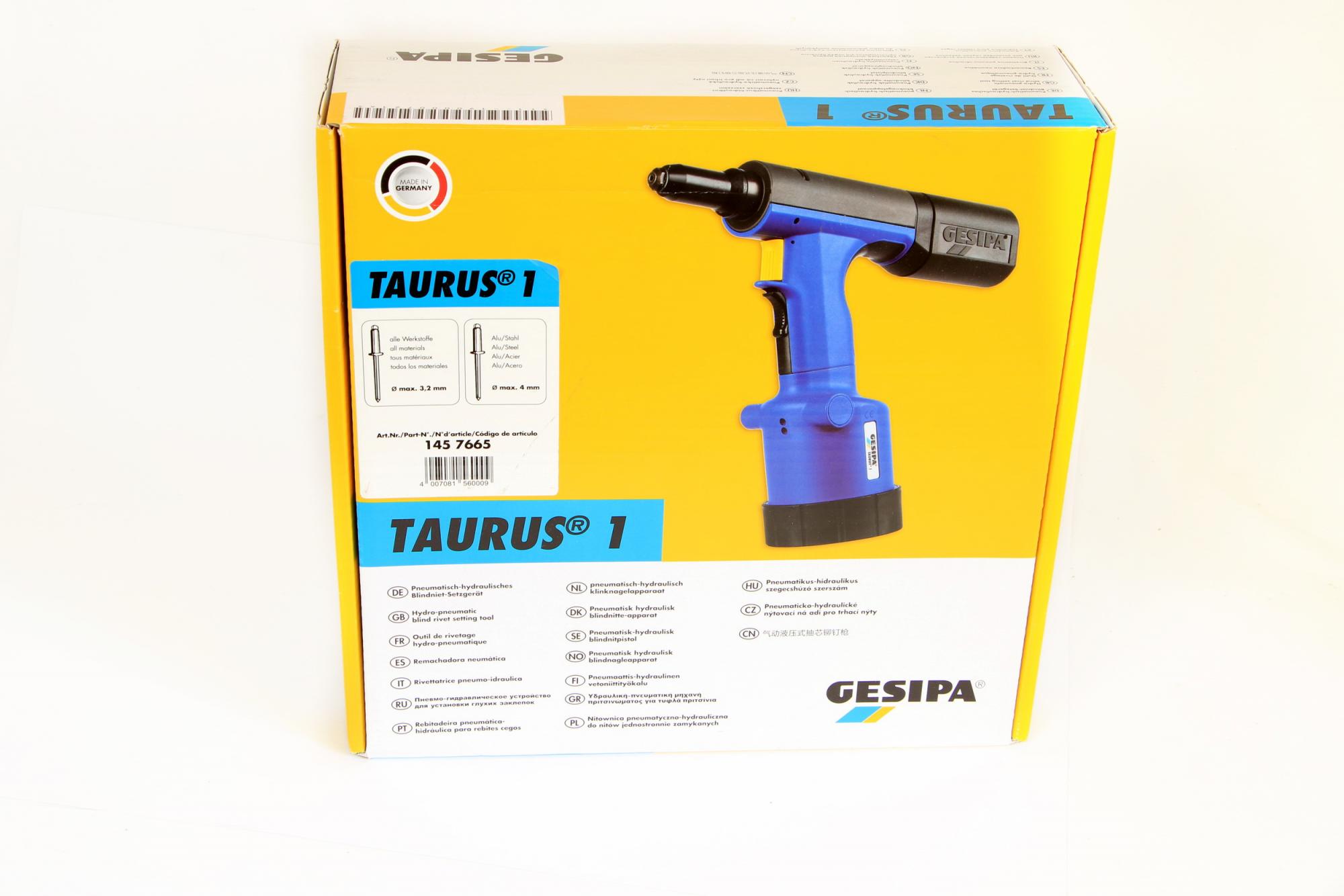 Gesipa Taurus 1 Druckluft Blindnietpistole 4200 N Nietgerät Setzgerät 1457665