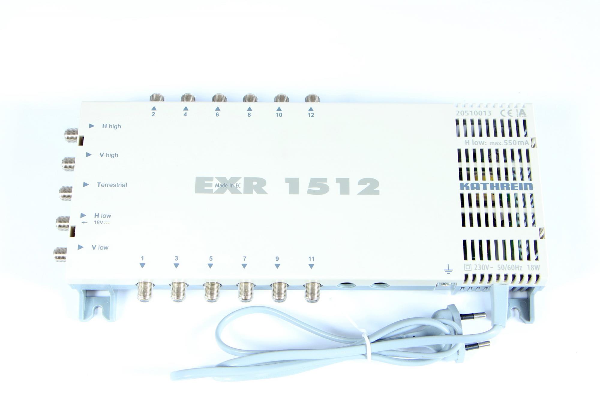Kathrein EXR 1512 Multischalter 5/12 DVB-S2 T2 LNB SAT Satellit Verteiler 20510013 B-Ware