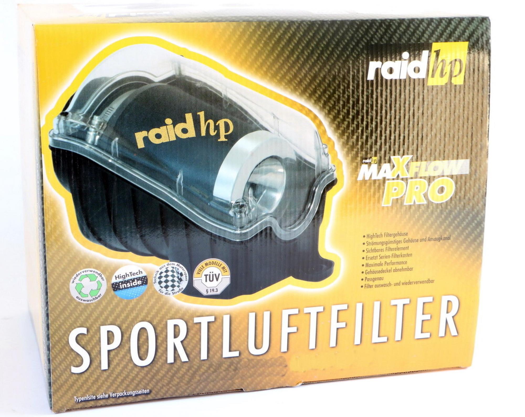 Raid HP Sportluftfilter-System MaxFlow Pro für Seat Leon 1P 2,0 TFSI 521354
