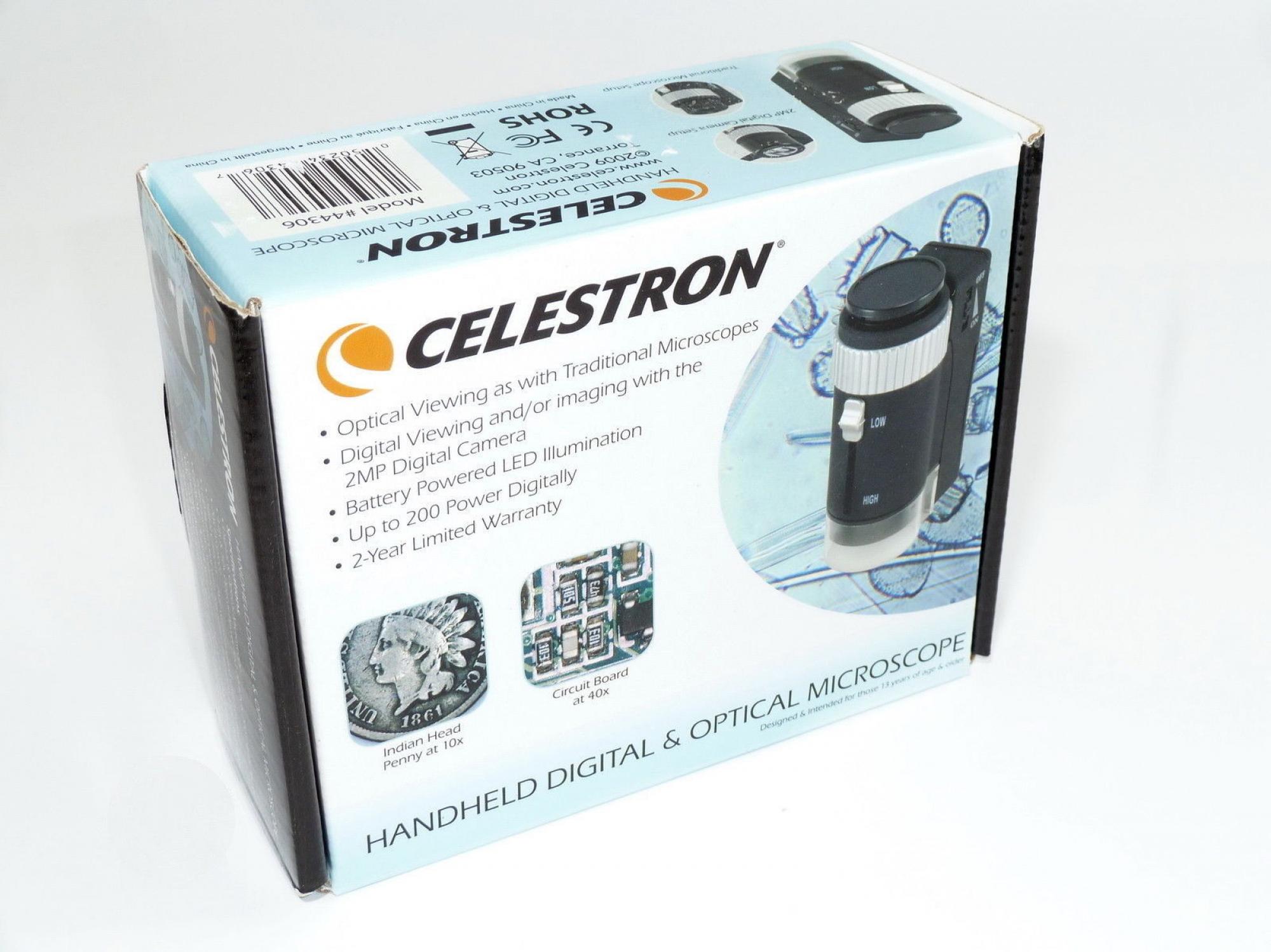 Celestron HDM-HR mobiles digitales + optisches Mikroskop tragbar 44 306