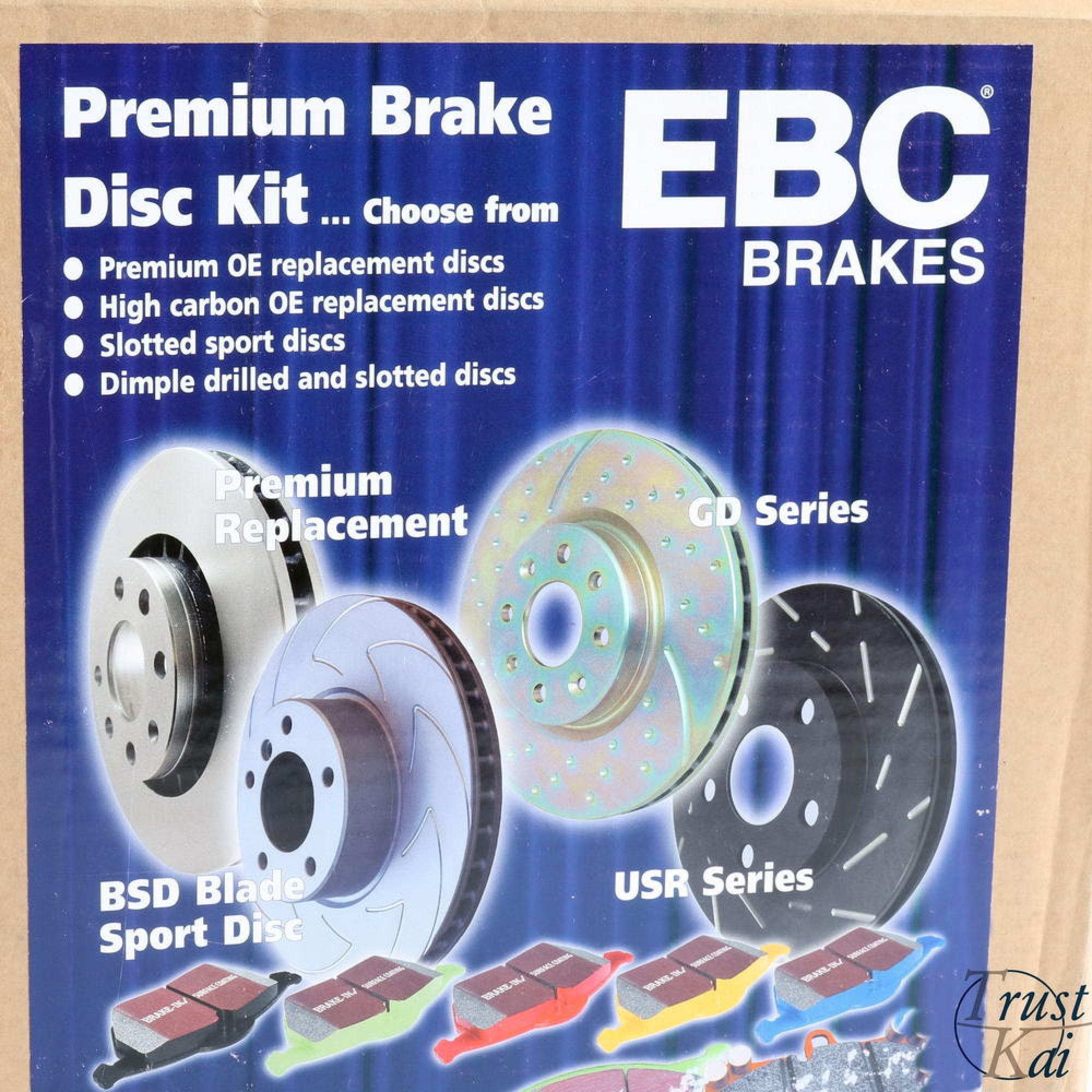 2x EBC Turbo Groove Bremsscheibe Hinterachse für BMW 3 E36 E46 GD554 EBC106058